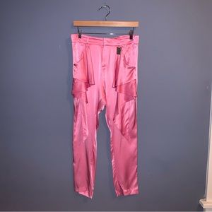 Thomas Wylde Silk Pink Trouser Pants Size Small